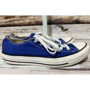 Converse All Star Unisex Low Top Blue Classic Sneakers Size 7 M 9 W